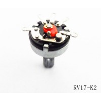 RV17 - K2 carbon film potentiometer rotary potentiometer with Switch