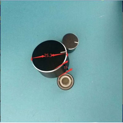 13mm high 25.3mm diameter Aluminum knob