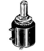 Wirewound potentiometer ETI Systems, precision potentiometer 2 w 1 kohms MW22B - 10-5% 1 k